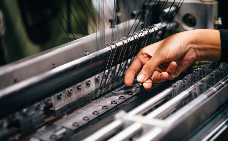 Hilados en maquinaria de la industria textil