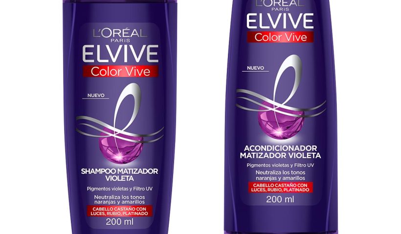 Shampoo y acondicionador Elvive Color-Vive Purple