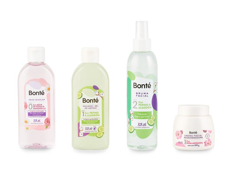 Dia: productos de rutina de cuidado de la piel de Bonté