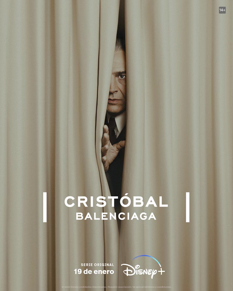 Póster de "Cristóbal Balenciaga", una serie de Disney+