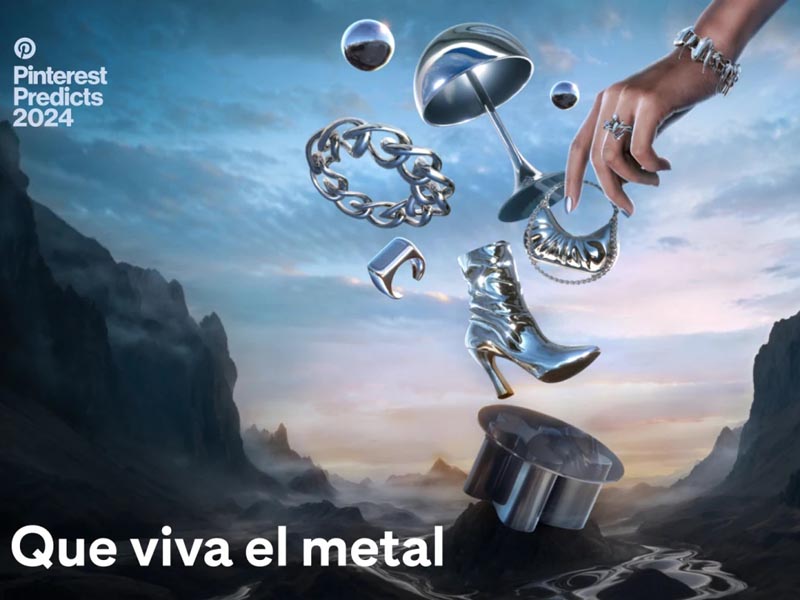 Tendencias de Pinterest para la decoración 2024. Que viva el Metal