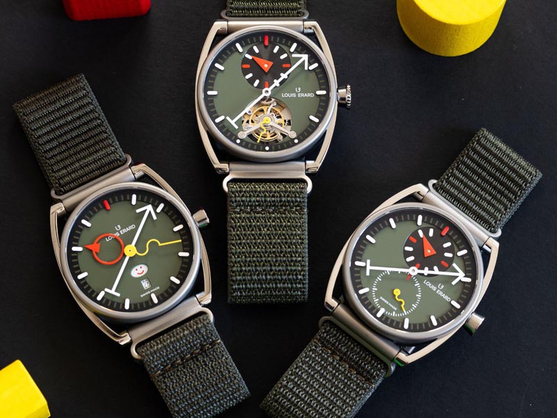 Le Triptyque Louis Erard x Alain Silberstein Khaki