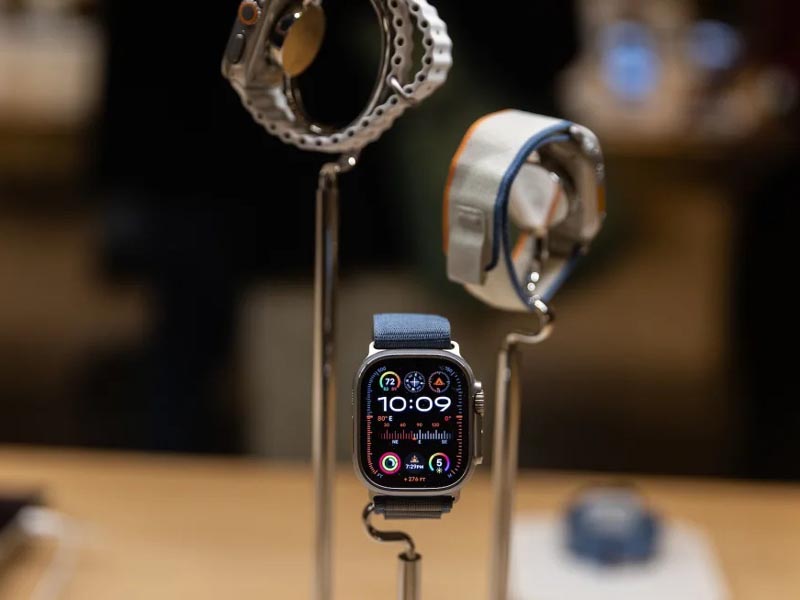 Apple Watch en una tienda de tecnología