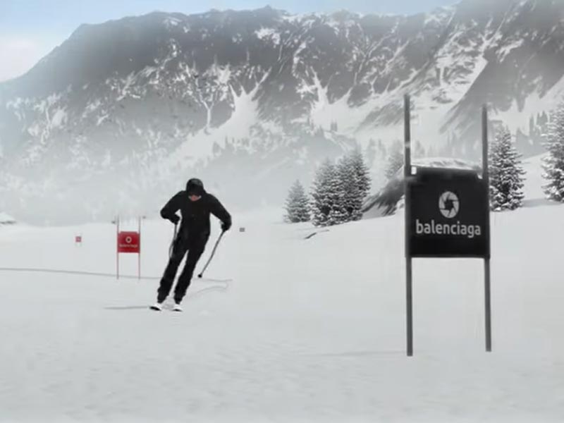 Videojuego Balenciaga para su colección de Ski