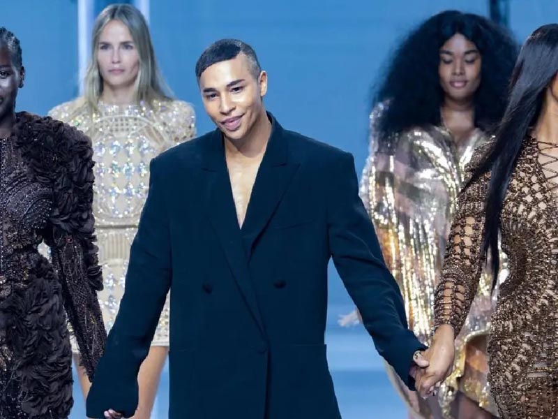 Director creativo de Balmain, Olivier Rousteing