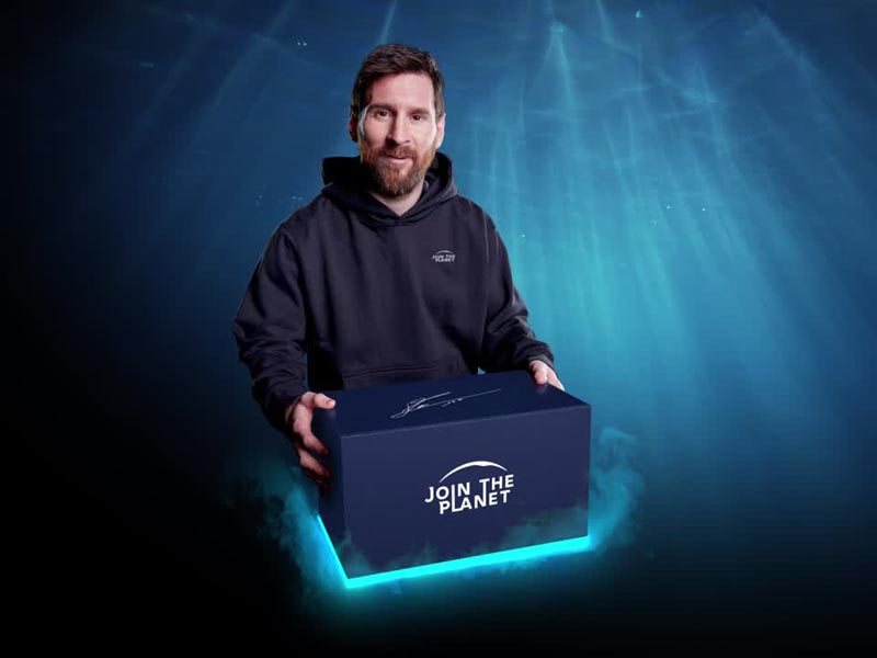 Lionel Messi como embajador de Join The Planet