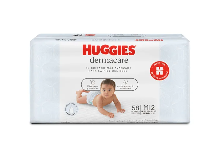 Huggies Dermacare pañales con vitamina E
