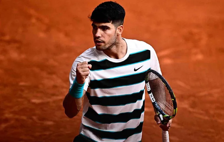 Carlos Alcaraz en Roland Garros 2025