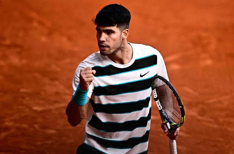 Carlos Alcaraz en Roland Garros 2025