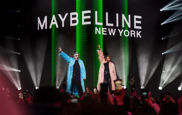 Miranda cerró el evento de Maybelline New York