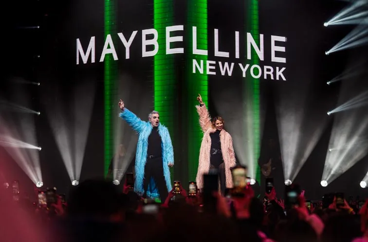 Miranda cerró el evento de Maybelline New York