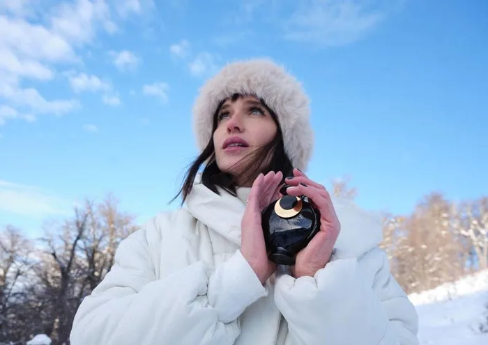 Brenda Gandini en la experiencia de Rabanne en la Patagonia