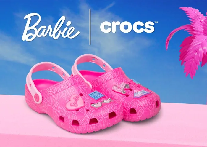 Colaboración de Crocs y Barbie